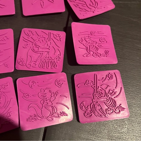 WINNIE THE POOH RUBBER And Wood STAMP SET Of 17 - Picture 3 of 7